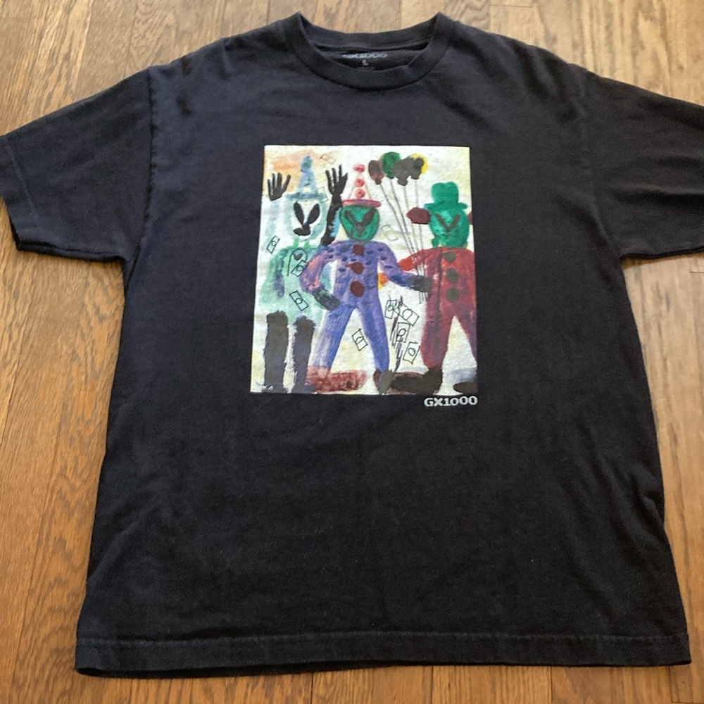 Gx1000 baggy black skate brand tee